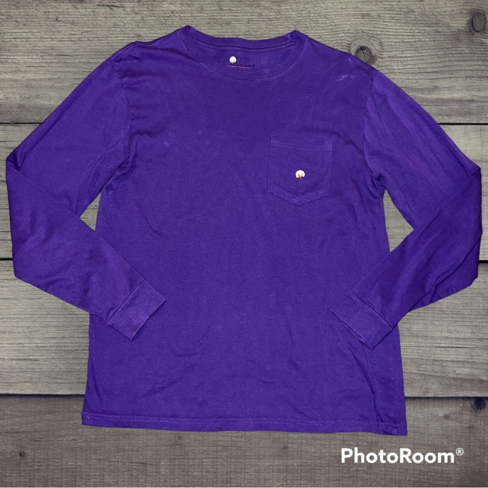 Cotton Brothers Purple Pocket Tee
